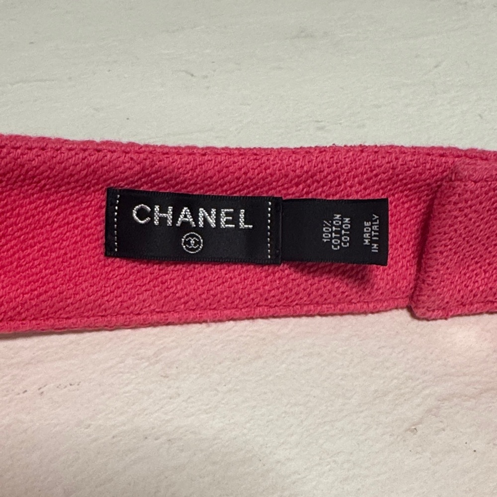 Chanel Pink terry Visor - Picture 6 of 8